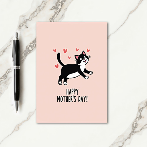 Happy Mothers Day Feline Art Card