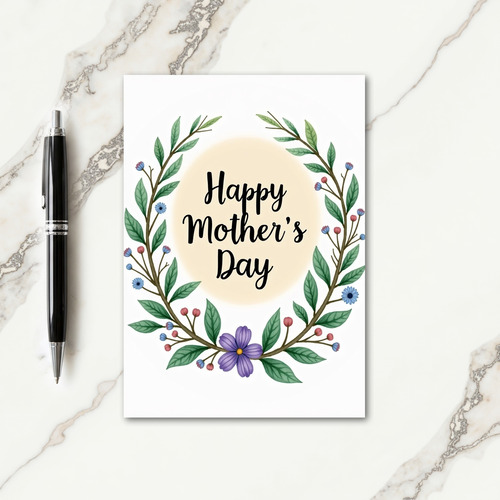 Happy Mothers Day Floral Card