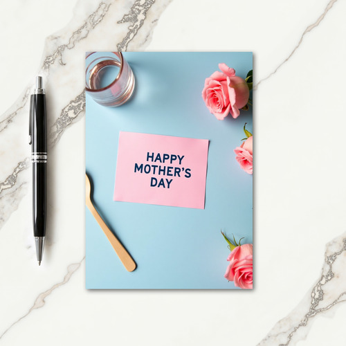Happy Mothers Day Floral Note Card