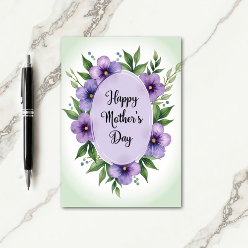 Happy Mothers Day Flower Aunt Card
