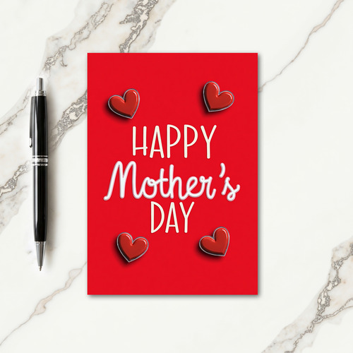 Happy Mothers Day Heart Card