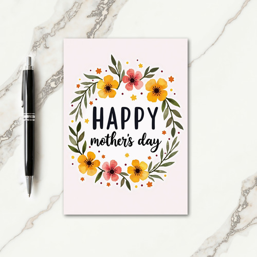 Happy Mothers Day Motif Card