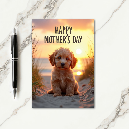 Happy Mothers Day Puppy Card