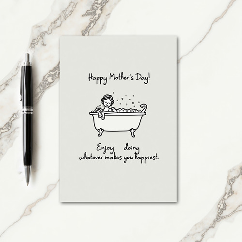 Happy Mothers Day Relaxation Card