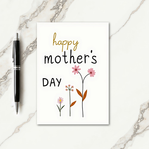 Happy Mothers Day Script Card
