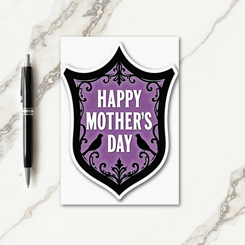 Happy Mothers Day Shield Card