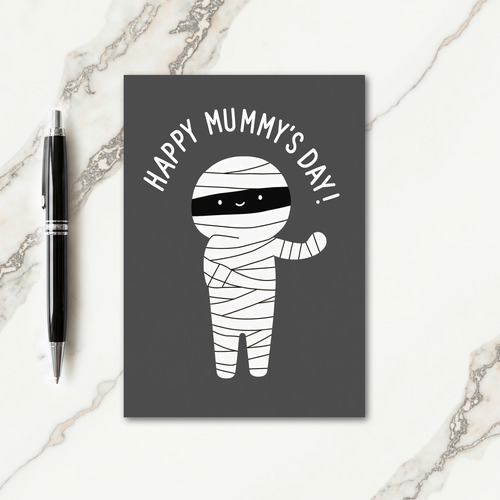 Happy Mummys Day Funny Figure Card