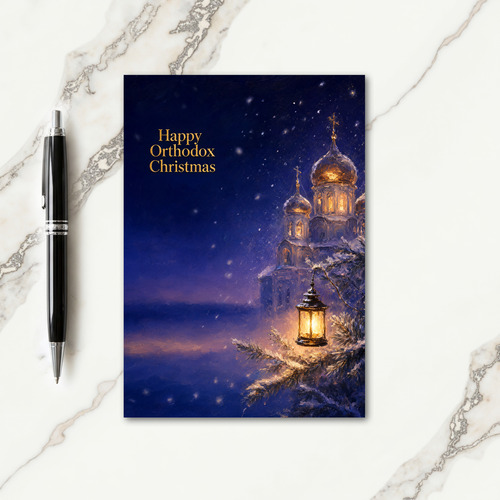 Happy Orthodox Christmas Wishes Card