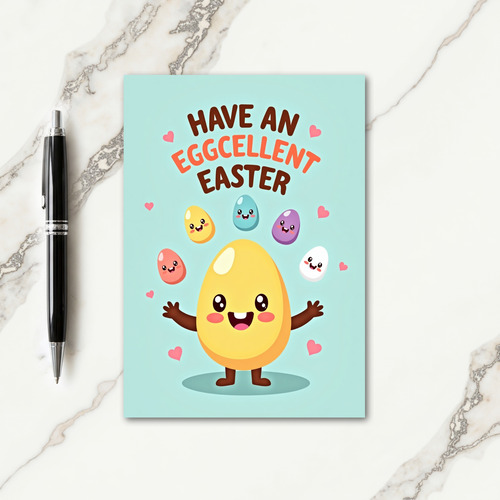 Happy Ovoid Friends Greeting Card
