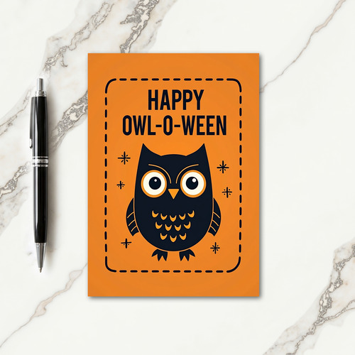 Happy Owloween Card