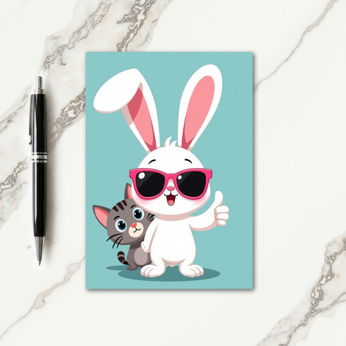 Happy Pals Thumbs Up Card