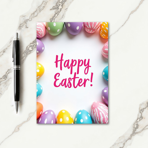 Happy Pastel Holiday Egg Card