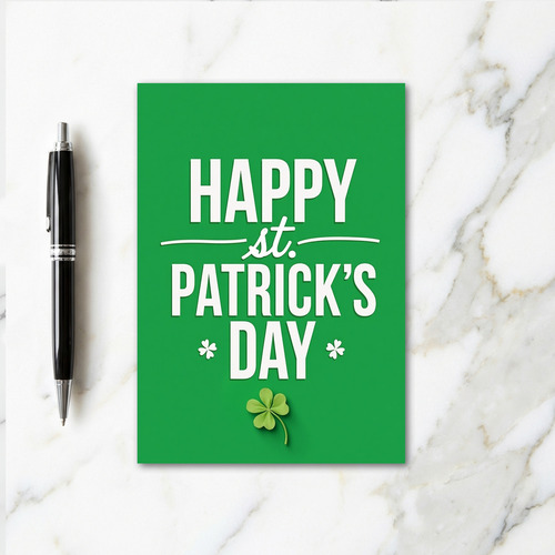 Happy Patricks Day Greeting Card