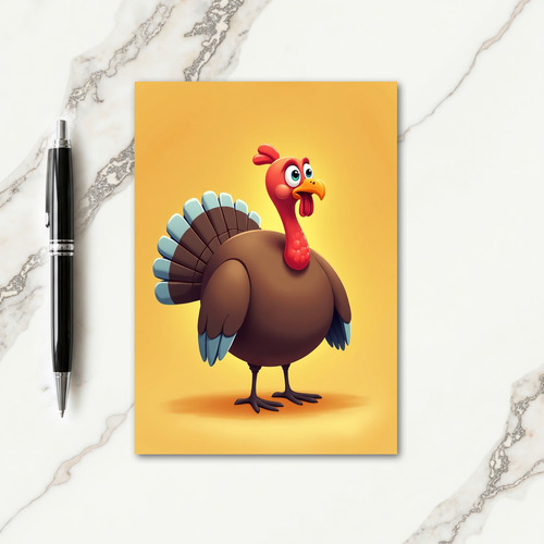 Happy Plump Feast Bird Card