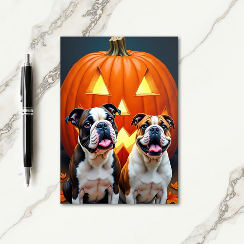 Happy Pug Pals Halloween Card thumbnail
