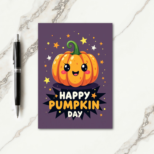 Happy Pumpkin Day Celebration Card