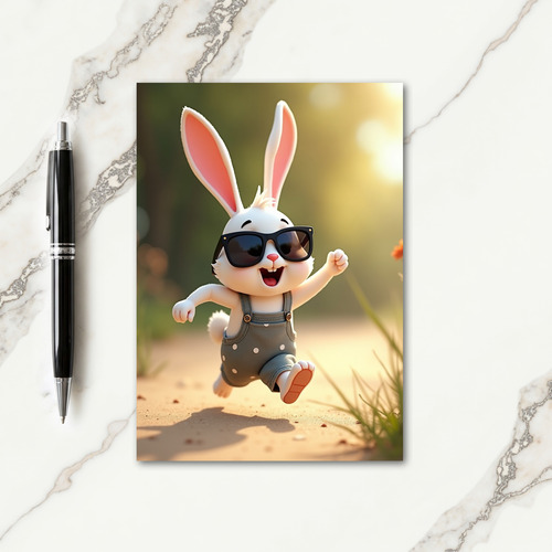 Happy Rabbit Adventure Card
