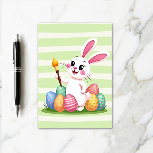 Happy Rabbit Springtime Card