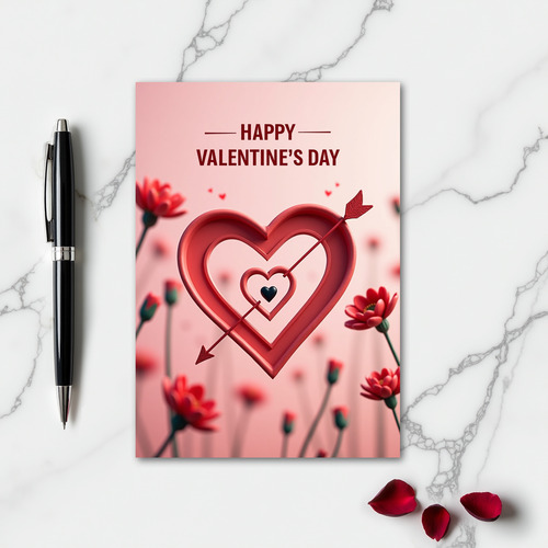 Happy Romantic Valentines Day Card