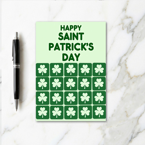 Happy Saint Patricks Day Green Card