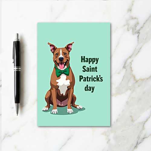 Happy Saint Patricks Dog Day Card