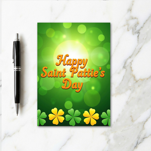 Happy Saint Patties Day Green Card