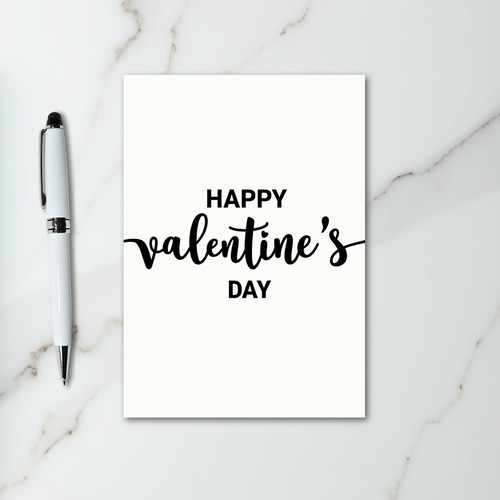 Happy Script Smooth Valentines Card