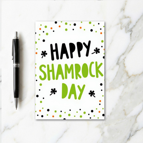Happy Shamrock Day Celebration Card