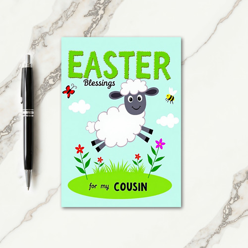 Happy Sheep Springtime Card