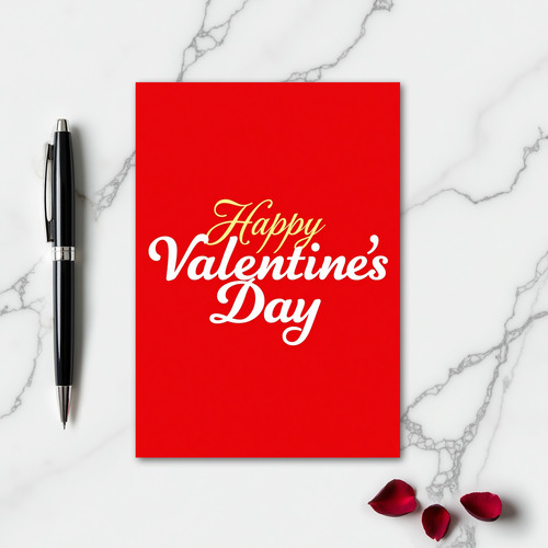 Happy Simple Valentines Day Card