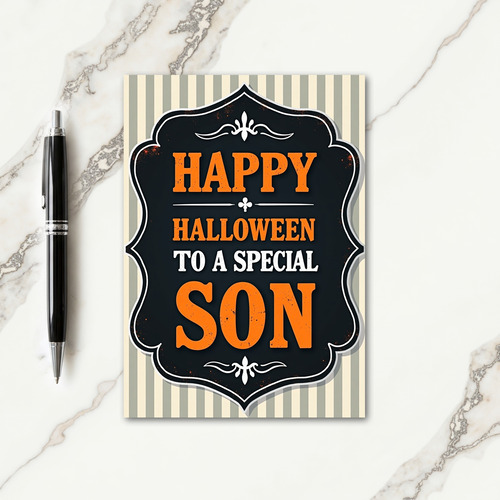 Happy Sons Halloween Card