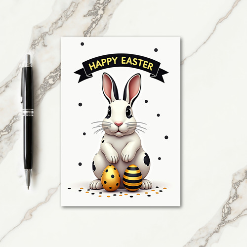 Happy Spotted Bunny Card