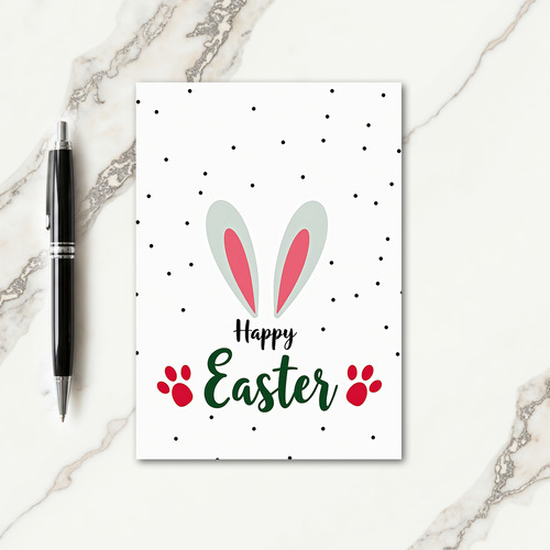 Happy Spring Animal Ears Card