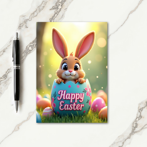 Happy Spring Animal Egg Card
