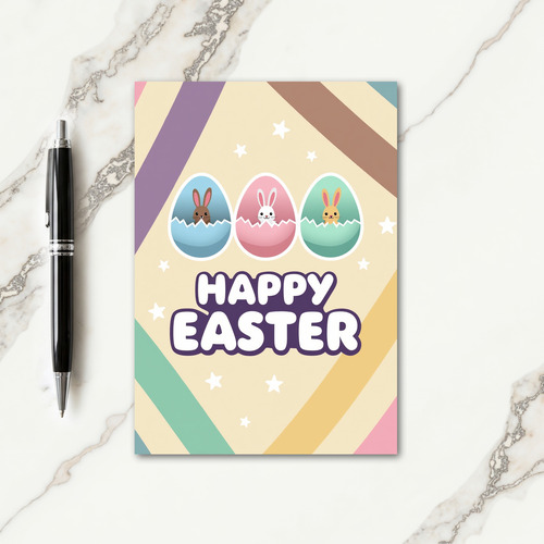 Happy Spring Animals Easter Card