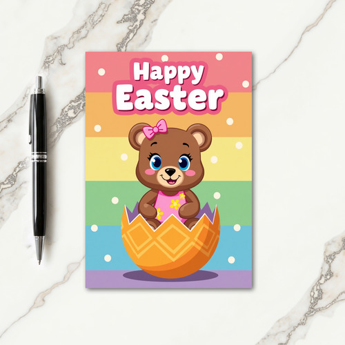 Happy Spring Bear Card