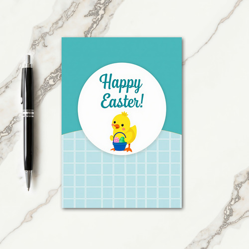 Happy Spring Bird Basket Card
