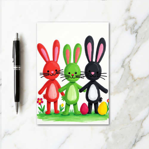 Happy Spring Bunnies Card