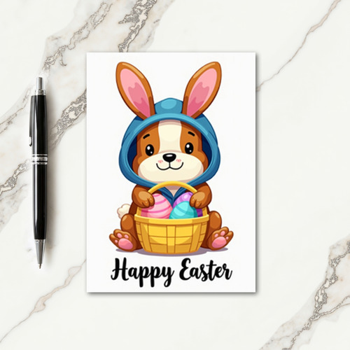 Happy Spring Canine Easter Card