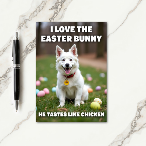 Happy Spring Cute Dog Card