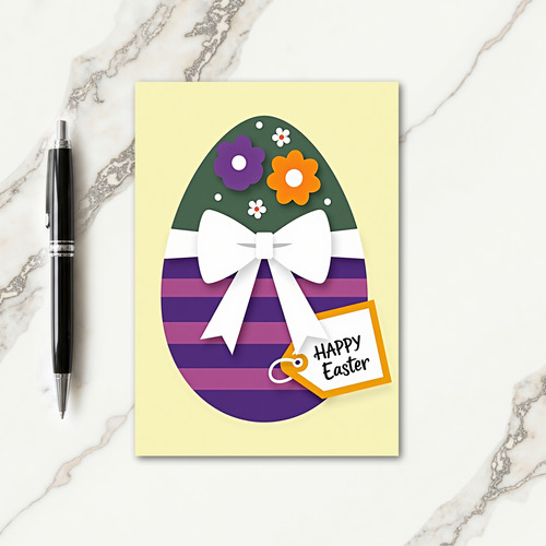 Happy Spring Decorative Egg Card