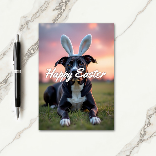 Happy Spring Dog Photo Card