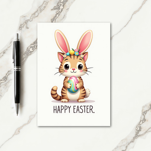 Happy Spring Feline Holiday Card