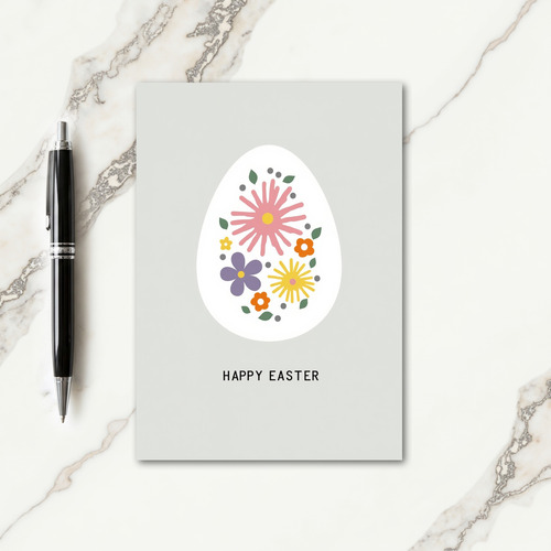 Happy Spring Floral Easter Card
