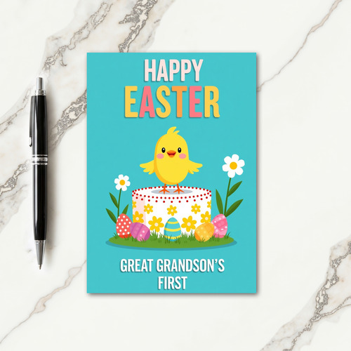 Happy Spring Hatchling Cake Card