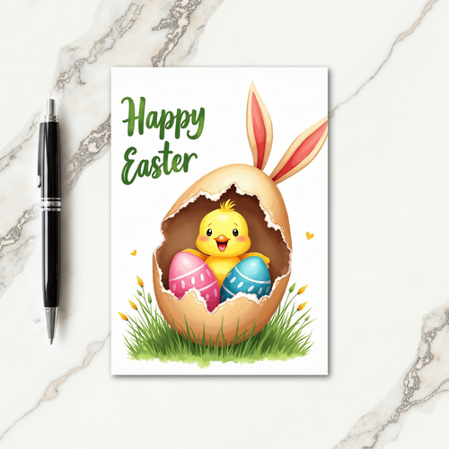 Happy Spring Hatchling Easter Card