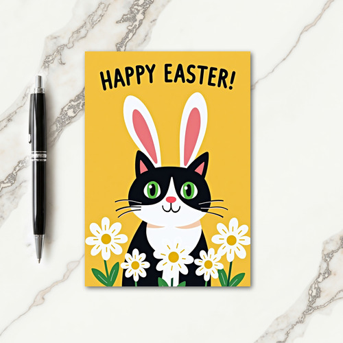 Happy Spring Kitty Easter Card