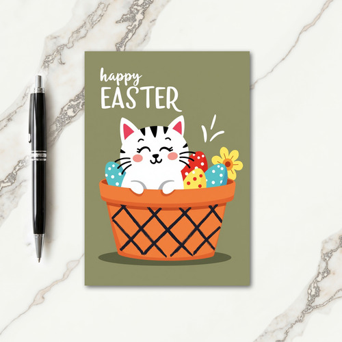Happy Spring Kitty Friend Card