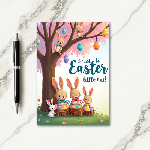 Happy Spring Lagomorph Family Card