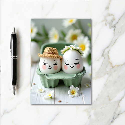 Happy Spring Ovoids Scene Card